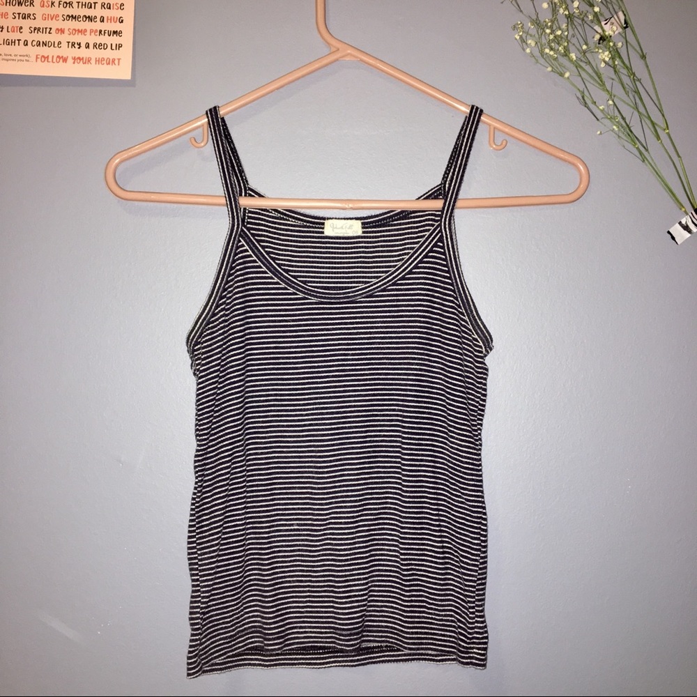 Brandy Melville Cropped Stripe Tank